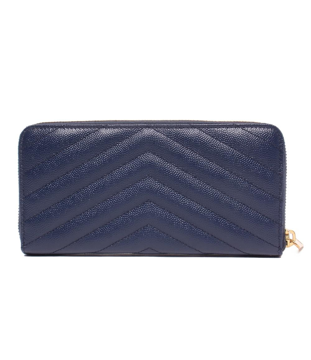 美品 SAINT LAURENT PARIS ラウンドファスナー長財布 358094 レディース サンローランパリ