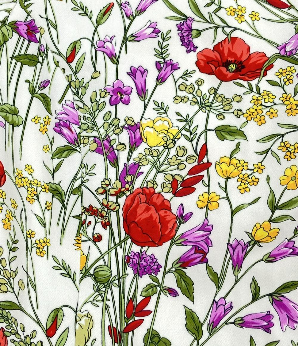 美品 マッキントッシュ ロンドン 七分袖ワンピース 花柄 レディース SIZE 38 (M) MACKINTOSH LONDON