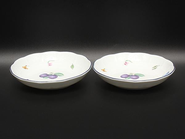 美品 Richard Ginori ディッシュ ラウンド 皿 14cm 2点セット フェリーチェプルーン リチャードジノリ