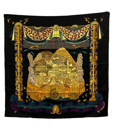 HERMES スカーフ カレ90 シルク100% アトランティス大陸 LATLANTIDE レディース エルメス