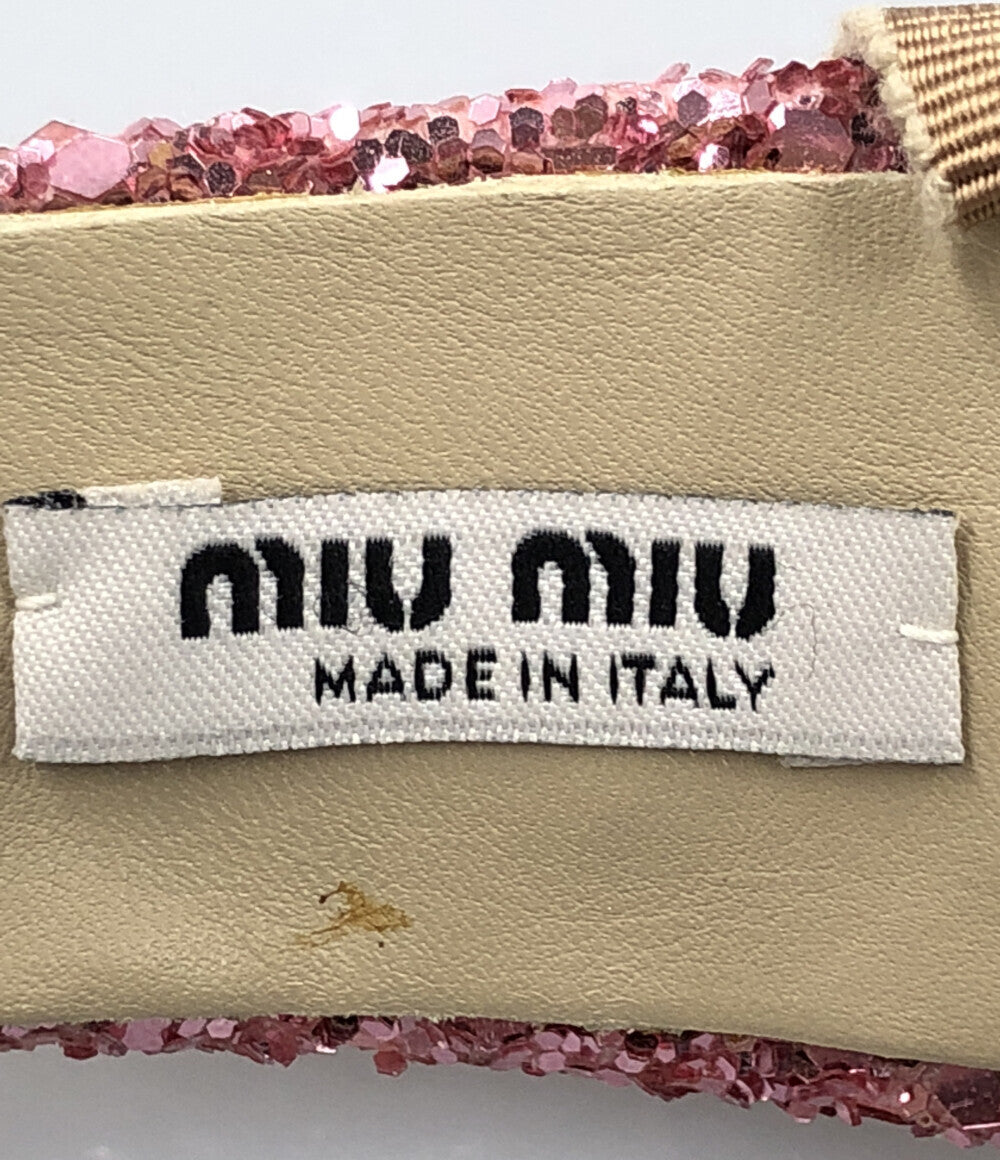 ミュウミュウ  カチューシャ ラメ リボン      レディース  (その他) MiuMiu