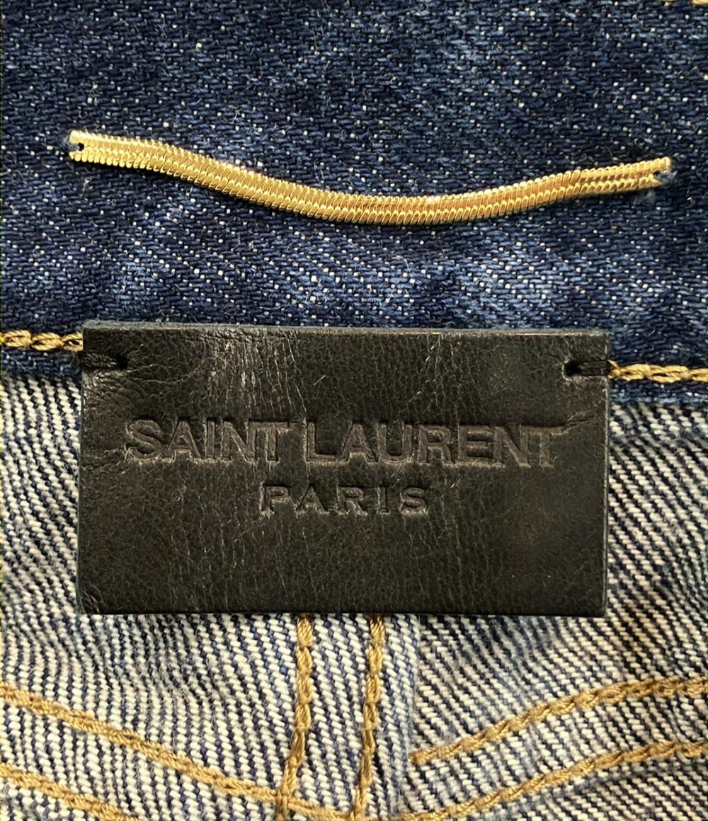 SAINT LAURENT スタッズ付き デニムミニスカート レディース SIZE 26 サンローラン