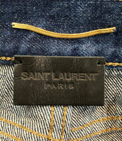 SAINT LAURENT スタッズ付き デニムミニスカート レディース SIZE 26 サンローラン