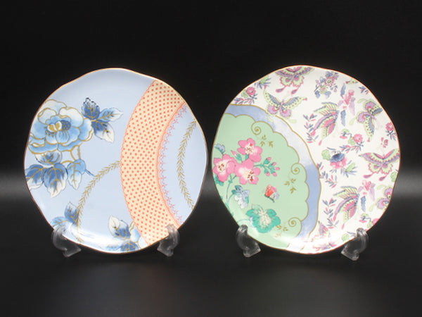 美品 WEDGWOOD プレート 皿 4点セット 21cm バタフライ ブルーム