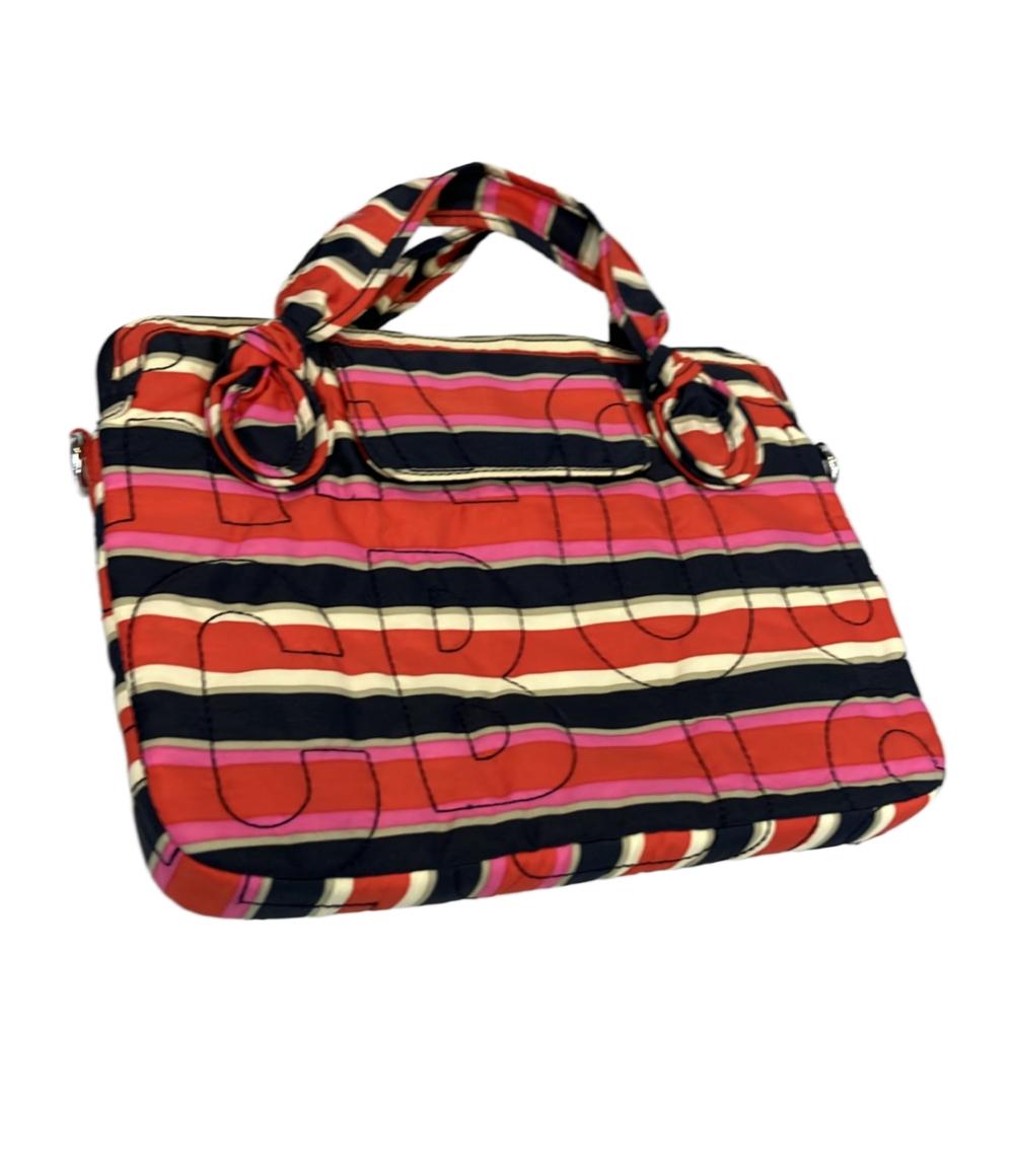 MARC BY MARC JACOBS 2way ハンドバッグ ショルダーバッグ 斜め掛け ボーダー柄 レディース マークバイマークジェイコブス