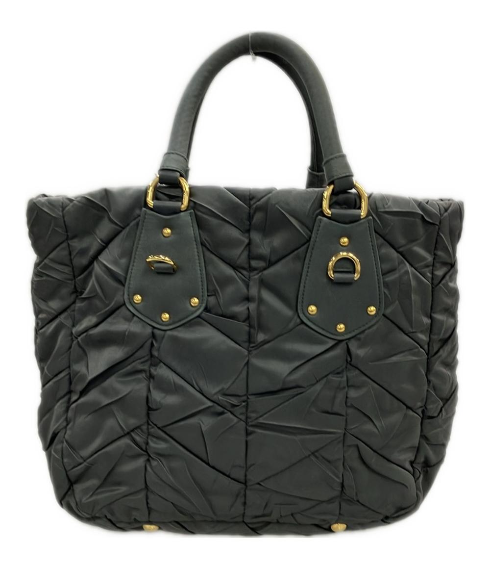 PRADA プラダ ナイロン フラワー トートバッグ ブラック レディース PRADA プラダ ナイロン フラワー トートバッグ ブラック