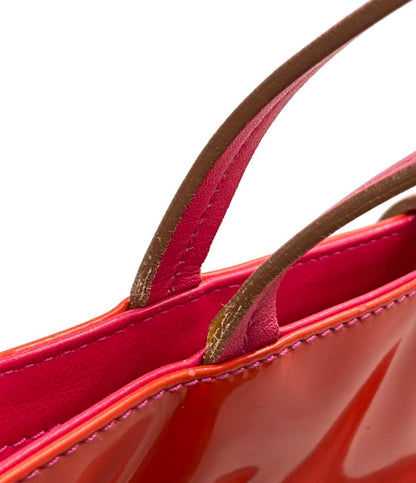 Salvatore Ferragamo トートバッグ パテントレザー リボン ヴァラ AU21 C252 レディース サルヴァトーレフェラガモ