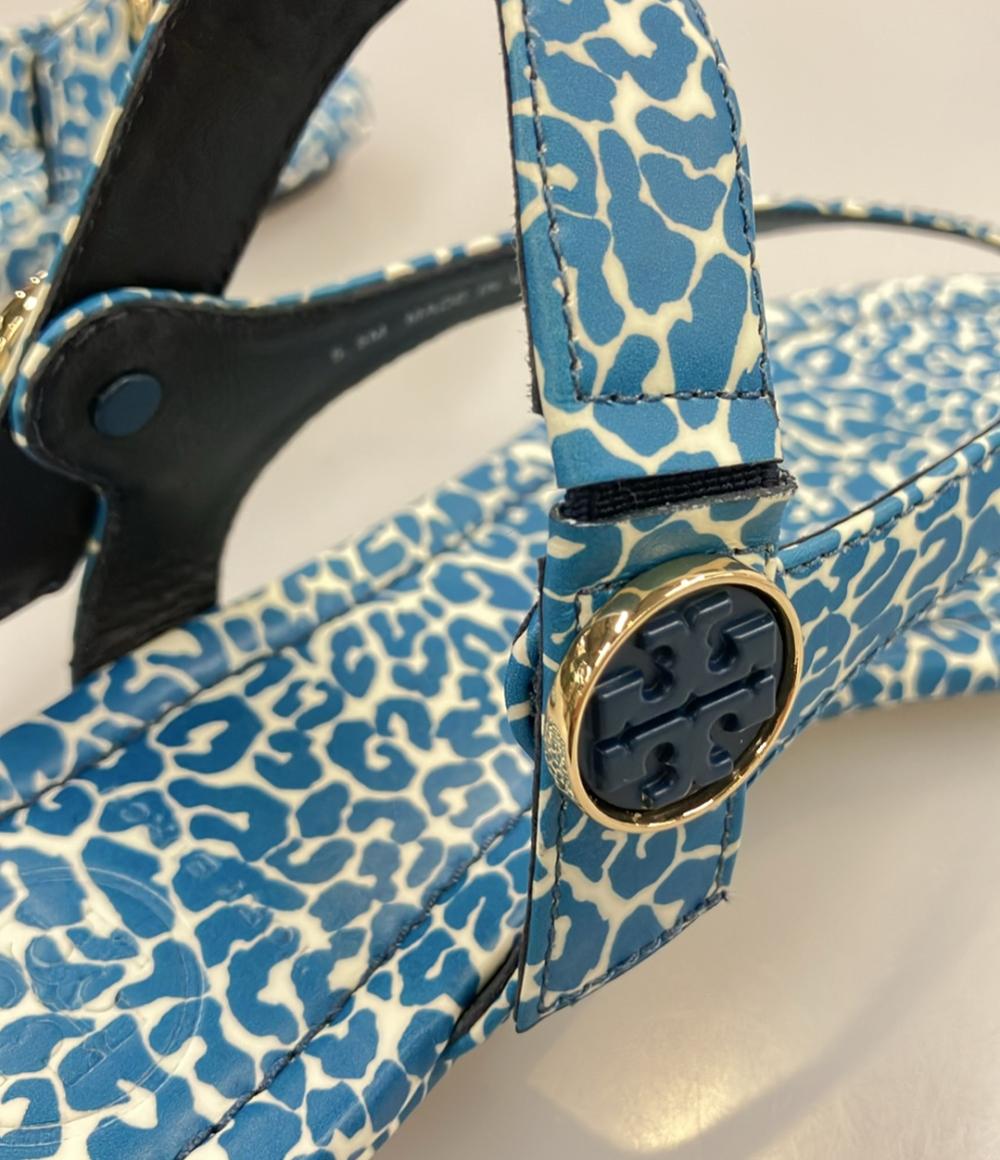 美品 Tory Burch サンダル レオパード柄 レディース SIZE 5.5 M トリーバーチ
