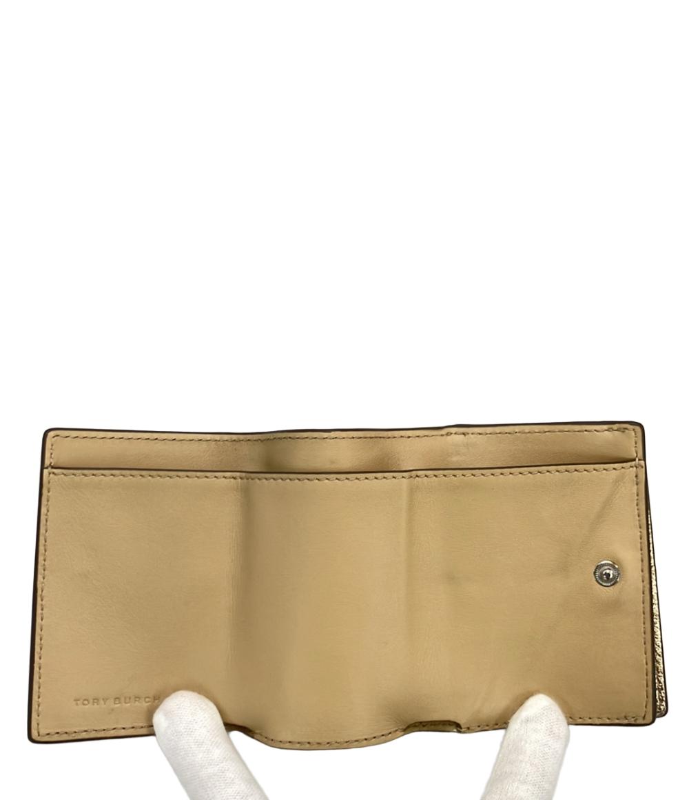 トリーバーチ 三つ折り財布 メタリック レディース Tory Burch