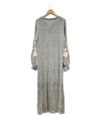 グレースコンチネンタル フラワー刺繍ニットワンピース レディース SIZE 36 (XS) GRACE CONTINENTAL