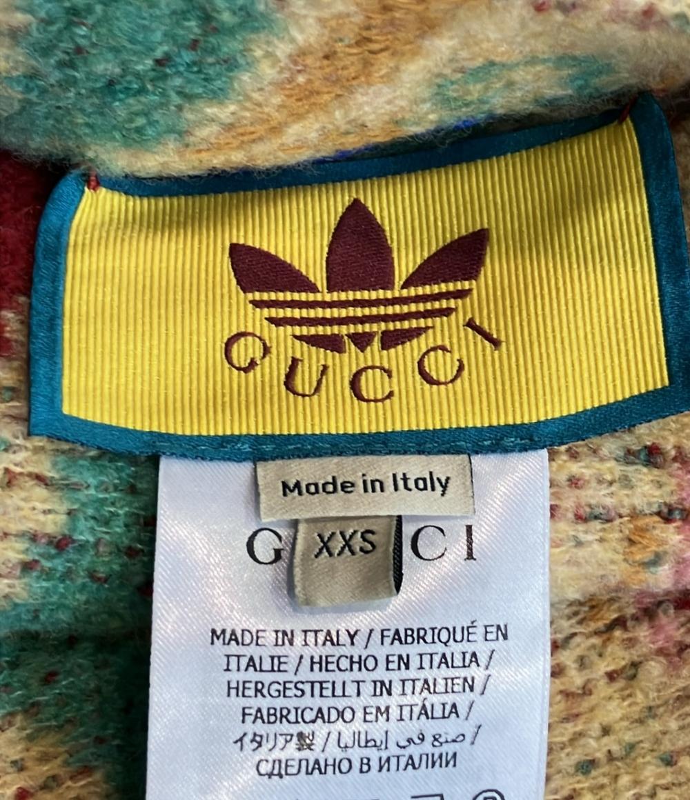 美品 グッチ アディダス リバーシブル ニット ブルゾン レディース SIZE XXS GUCCI adidas