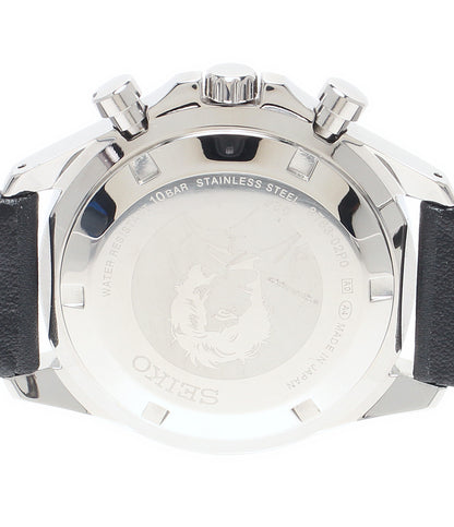 SEIKO 腕時計×シティハンター クオーツ ブラック 8T63-02P0 メンズ セイコー
