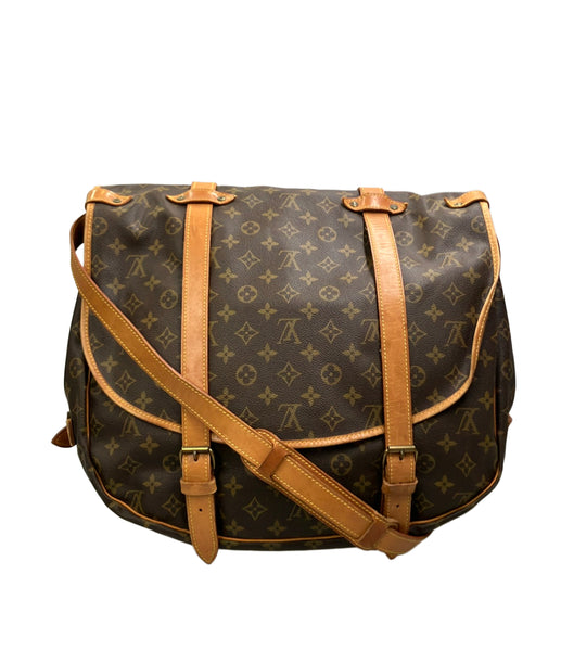 土日限定セール✨ルイ ヴィトン／モノグラム ソミュール43 ショルダーバッグ LOUIS VUITTON ショルダーバッグ 斜め掛け ソミュール43 モノグラム