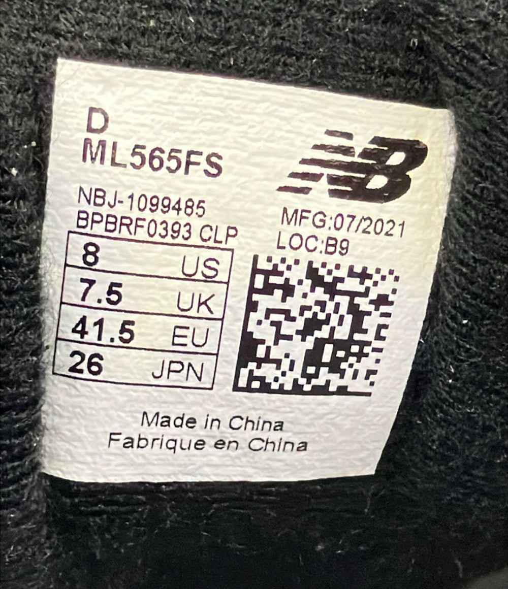 美品 NEW BALANCE ローカットスニーカー ML565FS メンズ SIZE 26.0 ニューバランス