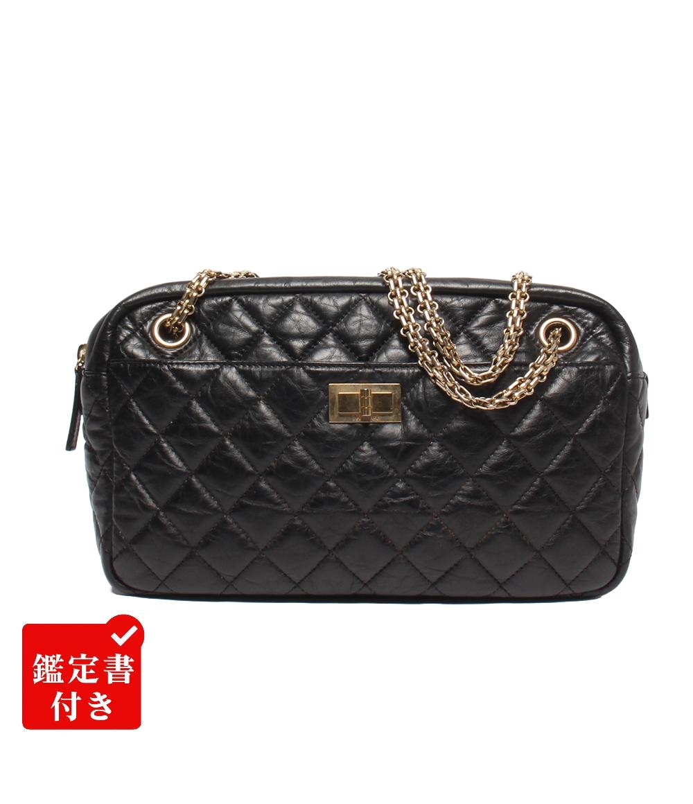 CHANEL チェーンショルダーバッグ 肩掛け ゴールド金具 カーフスキン マトラッセ レディース シャネル