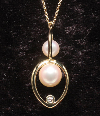 美品 TASAKI ネックレス K18 パール5.7-7.7mm レディース タサキ