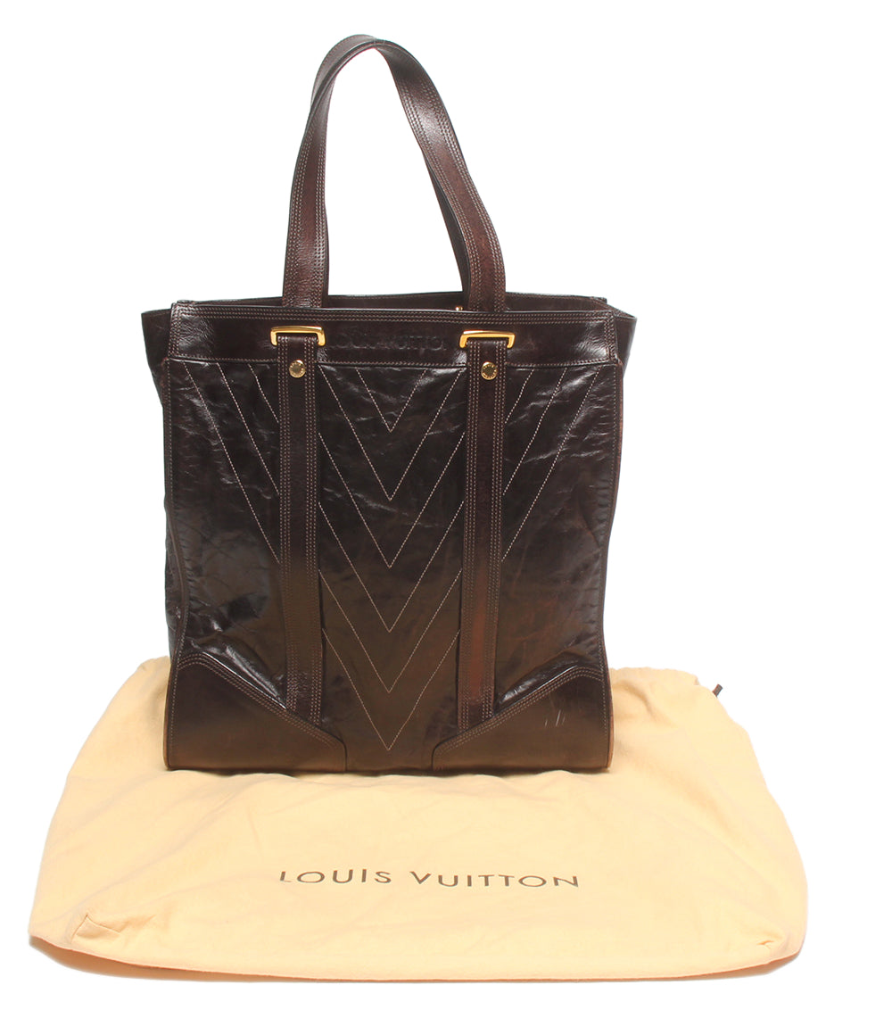 ヴィトン  難あり LOUIS VUITTON トートバッグ サックプラ キュイール ソアナ M95362