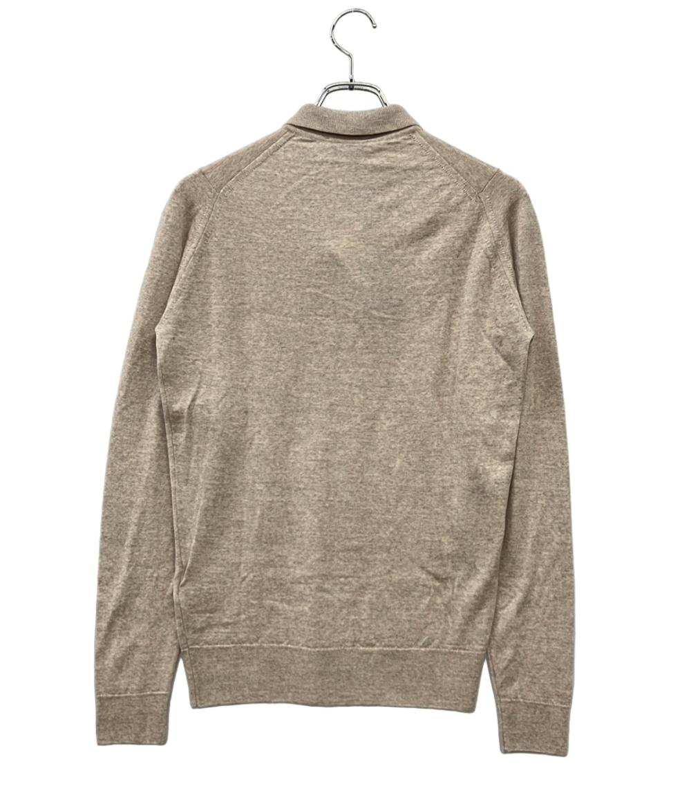 美品 JOHN SMEDLEY 長袖ポロシャツ ウール100% タグ付き STANDARD FIT  BELPER SHIRT LS メンズ SIZE S ジョンスメドレー