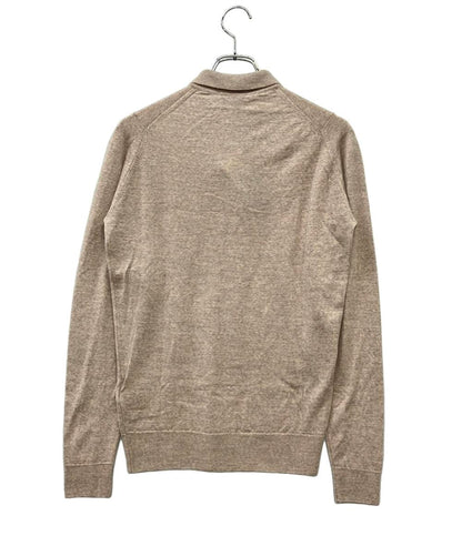 美品 JOHN SMEDLEY 長袖ポロシャツ ウール100% タグ付き STANDARD FIT  BELPER SHIRT LS メンズ SIZE S ジョンスメドレー