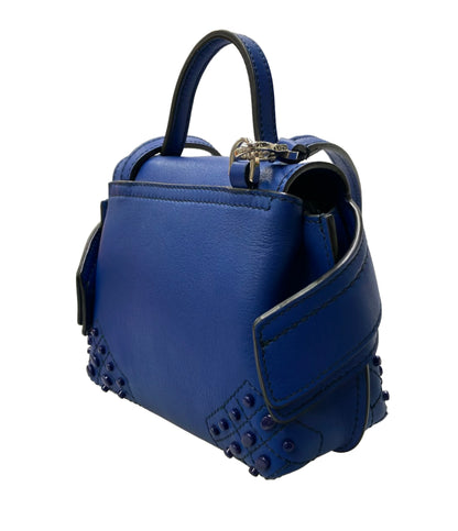 美品 TOD’S ハンドバッグ ショルダーバッグ ミニ 2WAY 斜め掛け レザー レディース トッズ