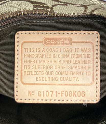 COACH ハンドバッグ キャンバス シグネチャー F08K06 レディース コーチ