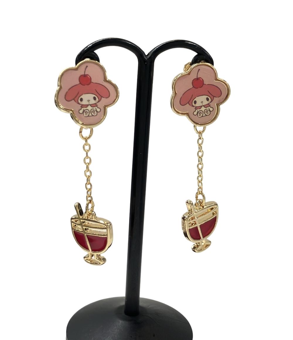 美品 サンリオ ネックレス イヤリング マイメロディ 2点セット レディース SANRIO