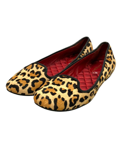 COLE HAAN パンプス フラットシューズ ヒョウ柄 レディース SIZE 7.5 (25cm) コールハーン