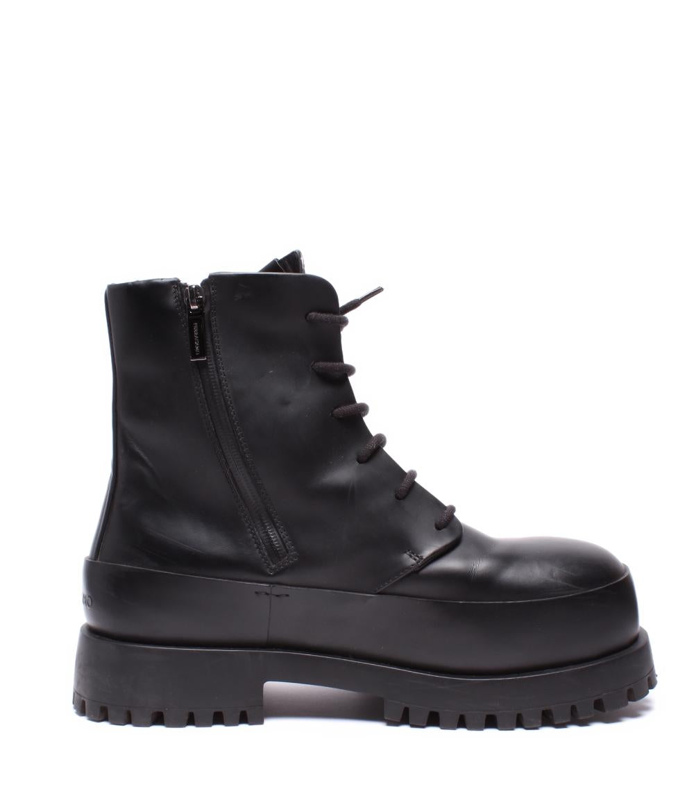サルヴァトーレフェラガモ ショートブーツ 厚底 サイドファスナー Maxi Tongue Combat Boot メンズ SIZE 9 (L) Salvatore Ferragamo