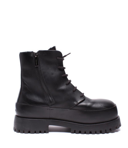 サルヴァトーレフェラガモ ショートブーツ 厚底 サイドファスナー Maxi Tongue Combat Boot メンズ SIZE 9 (L) Salvatore Ferragamo