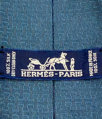HERMES ネクタイ シルク100% テニス メンズ エルメス