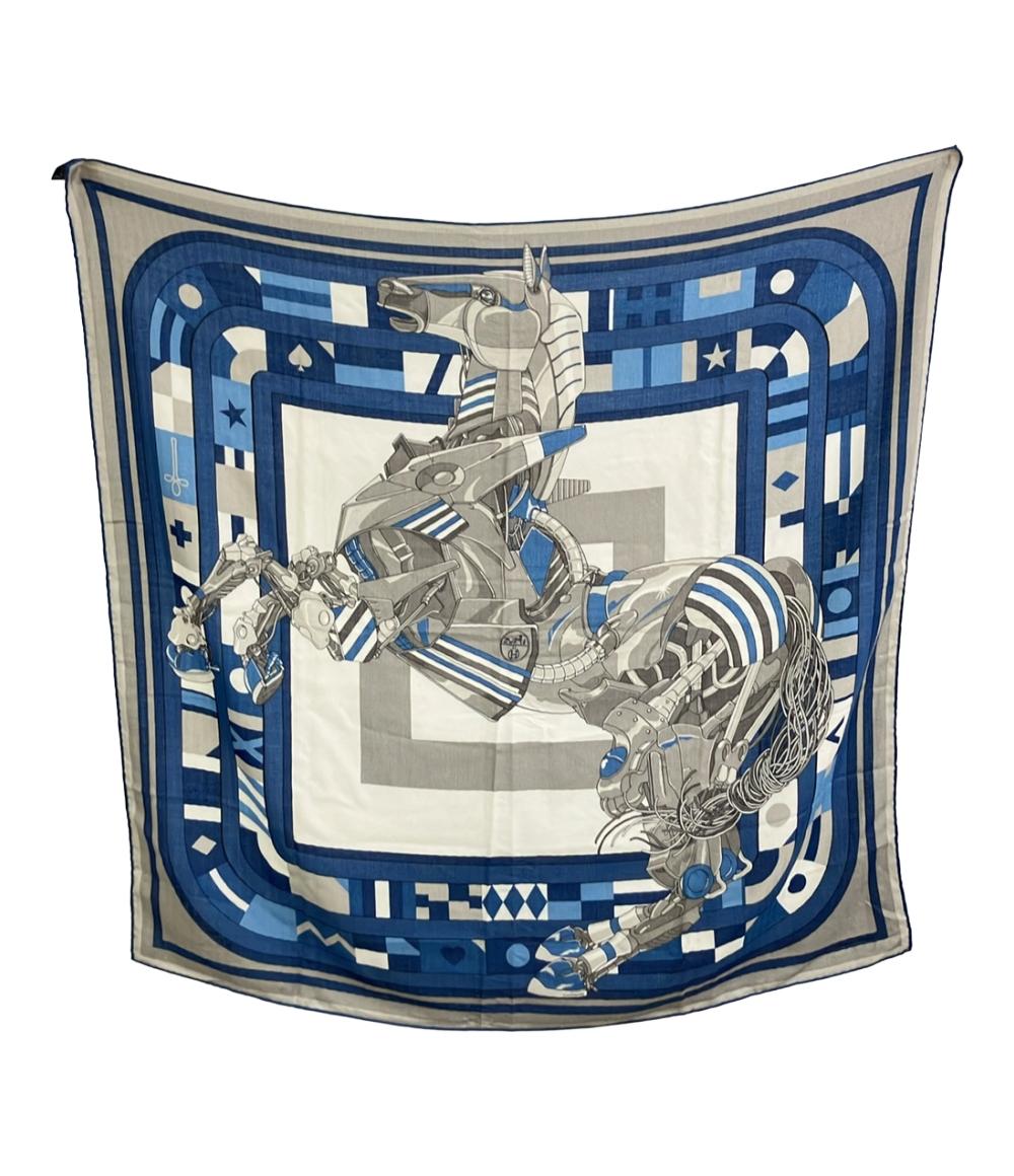 HERMES スカーフ カレ100 ROBOCABAR メンズ エルメス