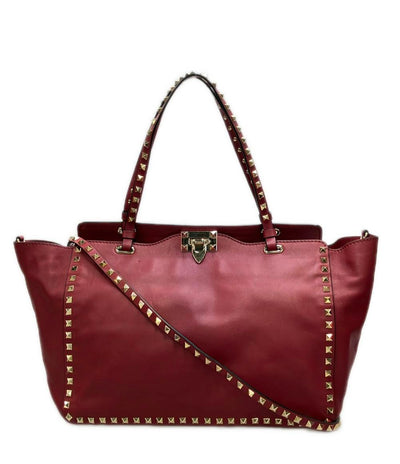 ヴァレンティノ 2WAY トートバッグ ショルダーバッグ 肩掛け ガラヴァーニ ロックスタッズ レディース VALENTINO