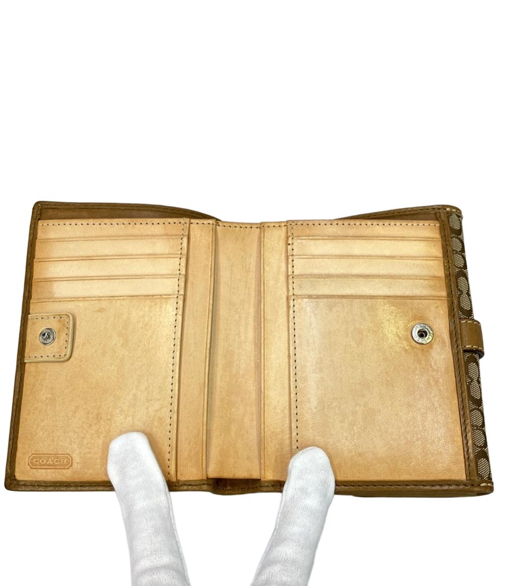 コーチ 二つ折り財布 ミニシグネチャー レディース COACH