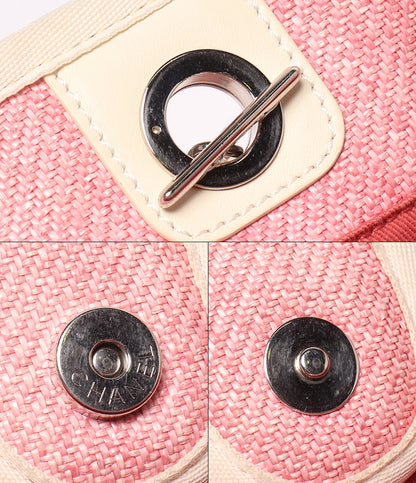 CHANEL トートバッグ ショルダーバッグ 肩掛け シルバー金具 18番台 レディース シャネル