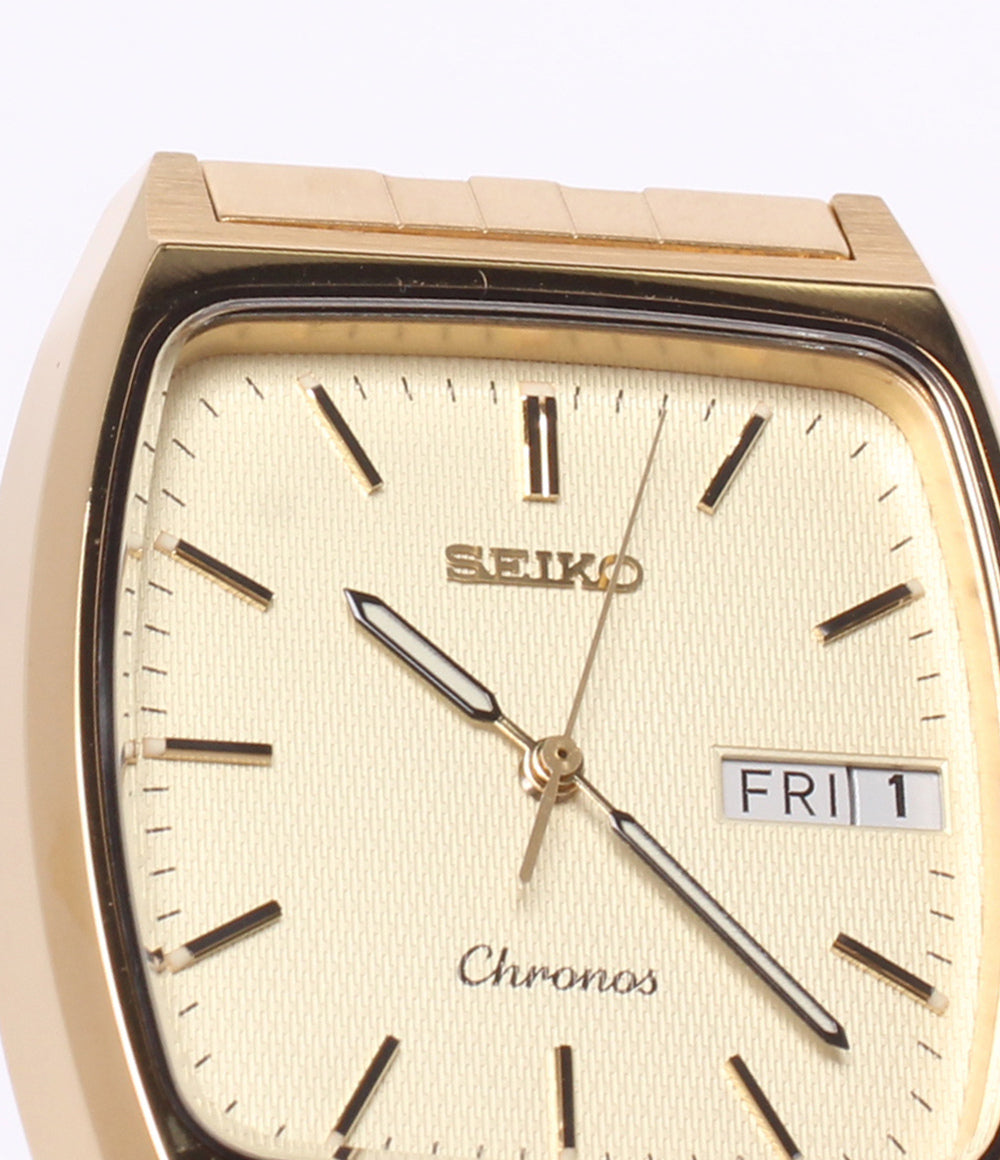 SEIKO 腕時計 クロノス クオーツ 5H23-5110 メンズ セイコー