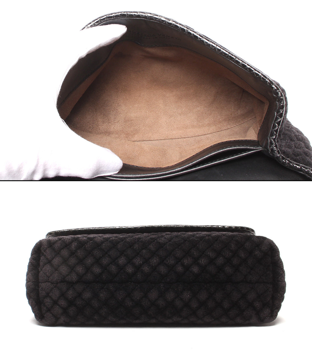 BOTTEGA VENETA チェーンショルダーバッグ 肩掛け ベロア レディース ボッテガ・ヴェネタ