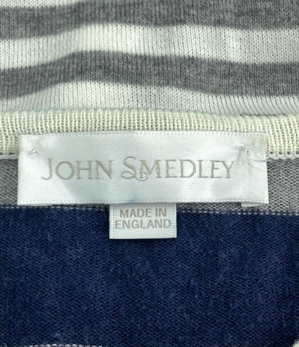 ジョンスメドレー 長袖カーディガン ボーダー レディース SIZE S (S) JOHN SMEDLEY