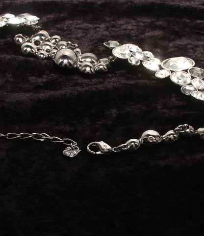 美品 SWAROVSKI ネックレス イヤリング 2点セット レディース スワロフスキー