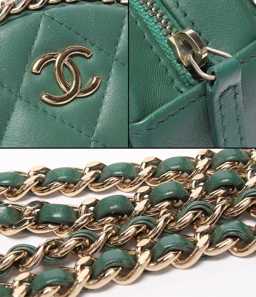 CHANEL チェーンショルダーバッグ ラウンド マトラッセ ゴールド金具 28番台 チェーンアラウンド レディース シャネル