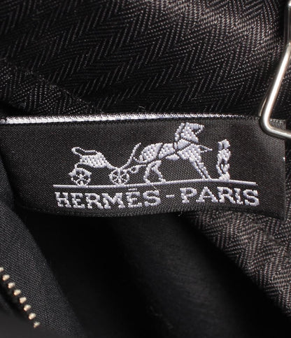 美品 HERMES トートバッグ ハンドバッグ シルバー金具 アカプルコMM トワルシェブロン レディース エルメス