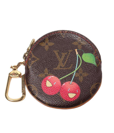 LOUIS VUITTON コインケース×村上隆 カラビナ付き ポルトモネ ロン モノグラムチェリー M95043 レディース メンズ ルイ・ヴィトン