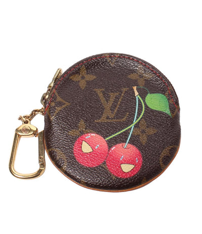 LOUIS VUITTON コインケース×村上隆 カラビナ付き ポルトモネ ロン モノグラムチェリー M95043 レディース メンズ ルイ・ヴィトン