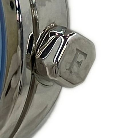 美品 Furla 腕時計 クオーツ ブルー系 4251117501 レディース フルラ