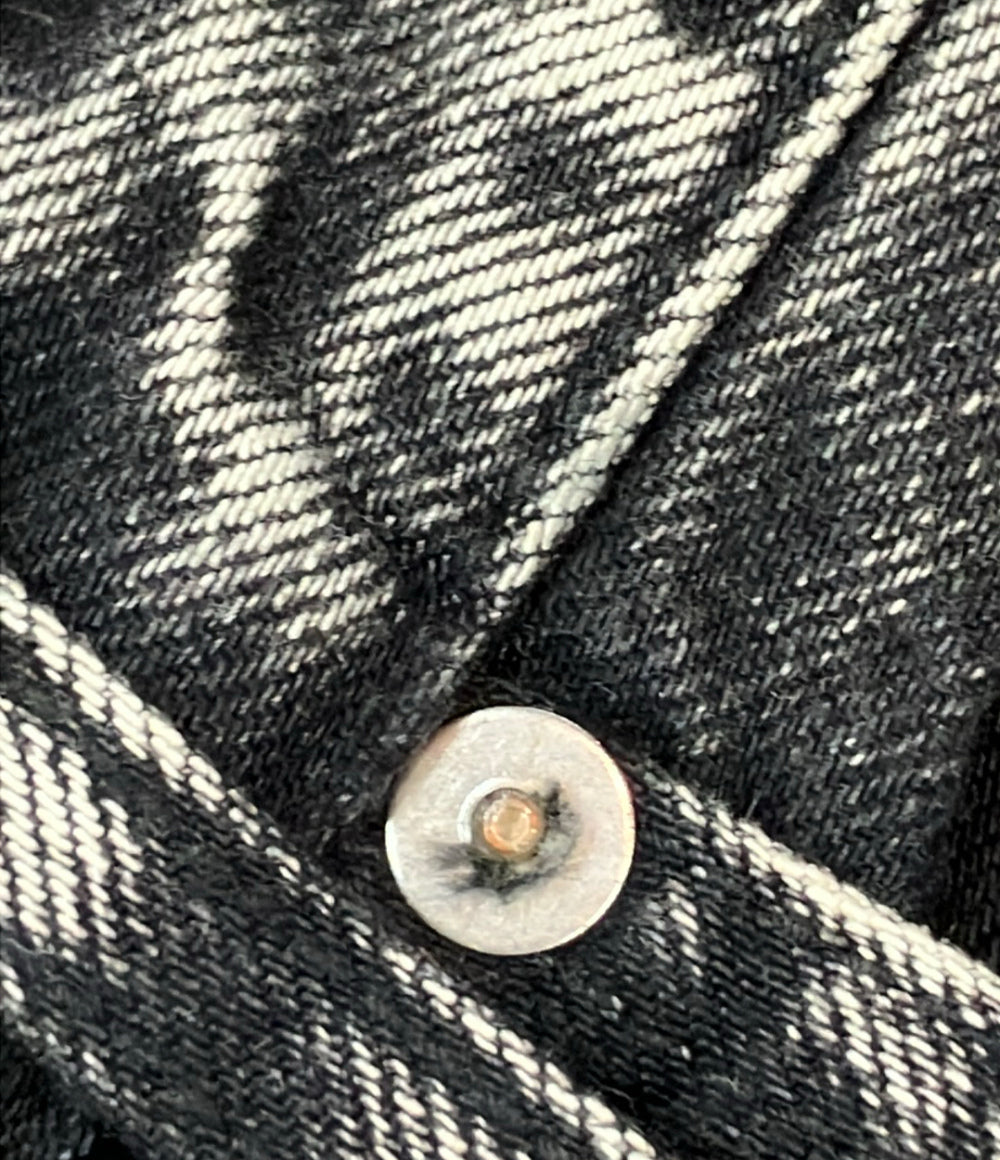 URU デニムパンツ ジップアップ ケミカルウォッシュ加工 COTTON DENIM - 5 POCKET PANTS TYPE C 23fcd01c メンズ SIZE 1 (S) ウル