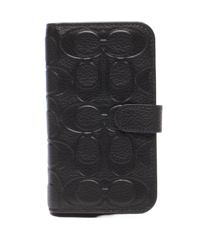 美品 COACH iPhoneケース iPhone 13 mini用 手帳型 シグネチャー R21C056K レディース メンズ コーチ