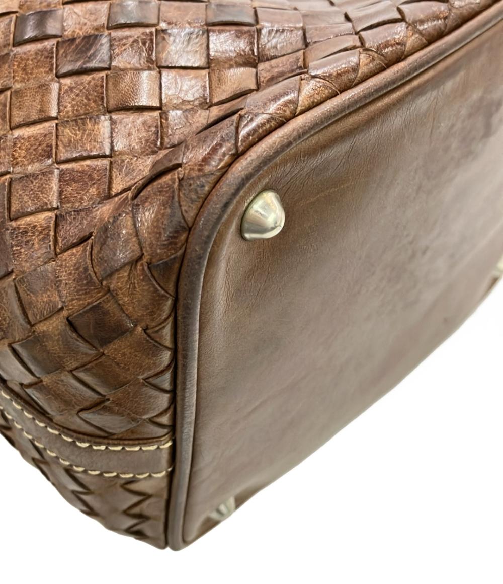 OLD ENGLAND ハンドバッグ レザー 編み込み加工 レディース オールドイングランド