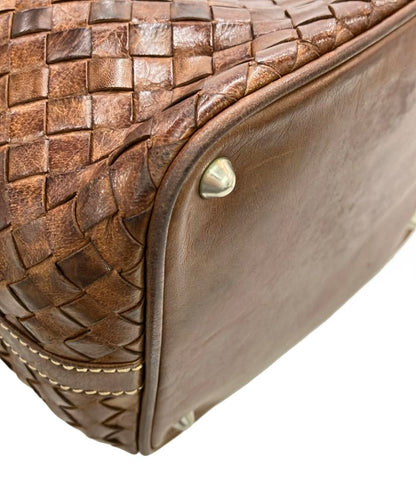 OLD ENGLAND ハンドバッグ レザー 編み込み加工 レディース オールドイングランド