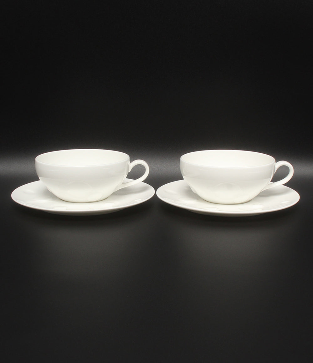 美品 Tiffany & Co. カップ＆ソーサー 2客セット ペア ムーン ティファニー