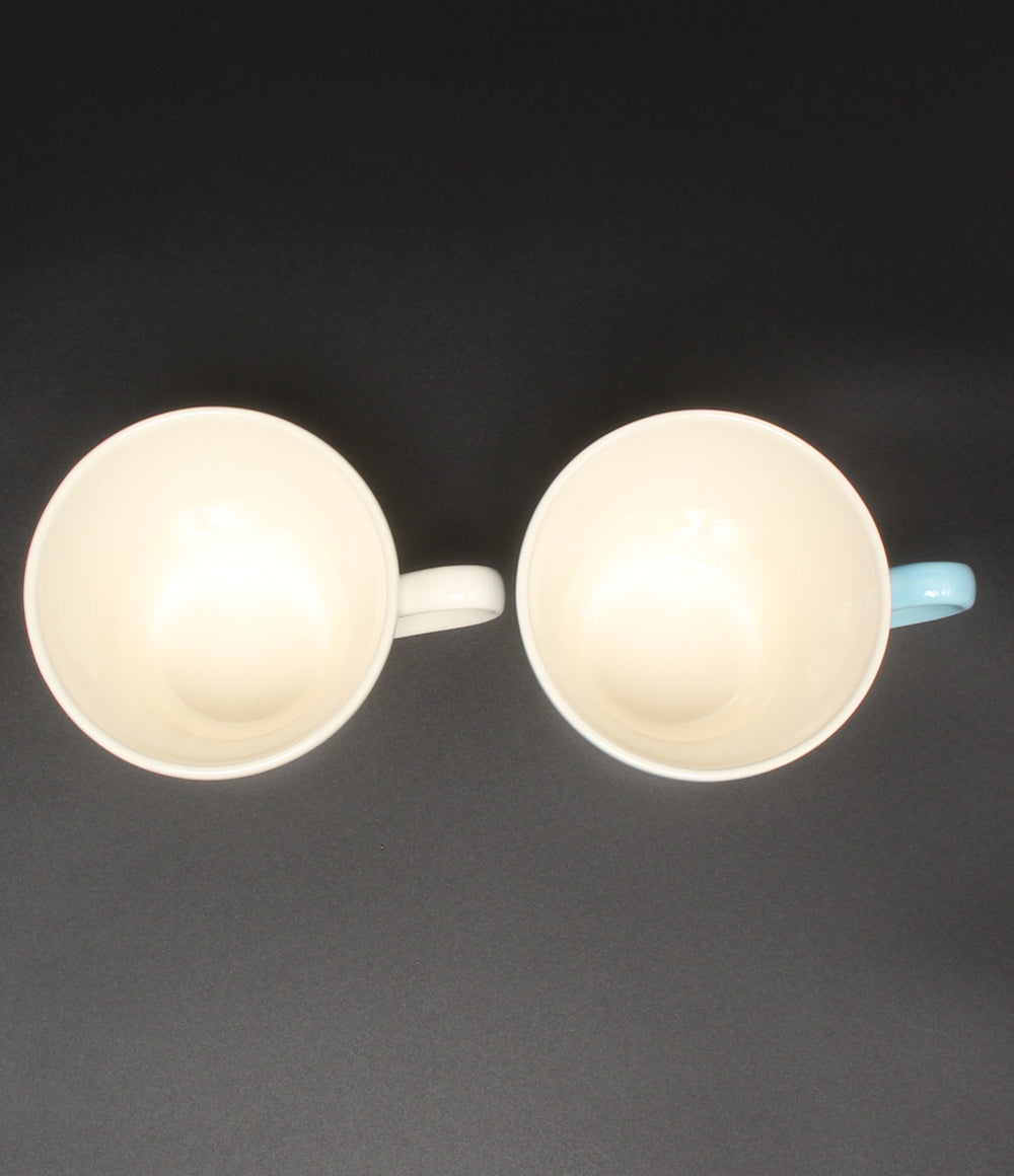 美品 WEDGWOOD マグカップ 2点セット ペア フェスティビティ アイボリー ブルー ウェッジウッド