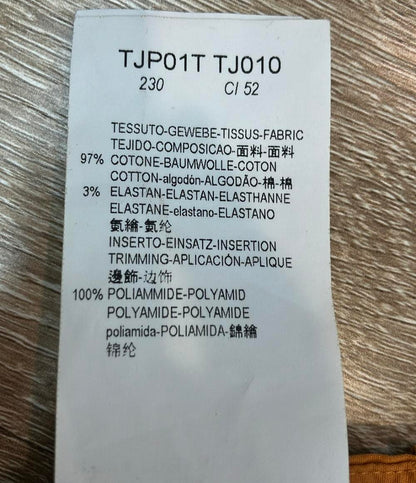 Emporio Armani テーパードパンツ ライン タック 裾ジップ グログランリボン レディース SIZE 38 (M) エンポリオ・アルマーニ